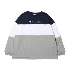 Champion L/S T-SHIRT NAVY C3-Q440-370画像