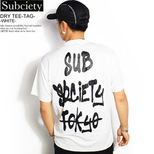 Subciety DRY TEE-TAG- -WHITE- 105-40165画像
