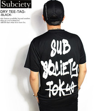 Subciety DRY TEE-TAG- -BLACK- 105-40165画像
