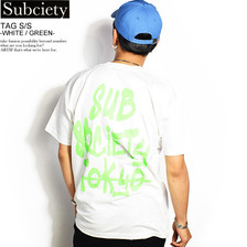 Subciety TAG S/S -WHITE/GREEN- 103-40143画像