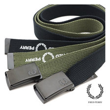 FRED PERRY SLIM GRAPHIC WEBBING BELT BT7443画像