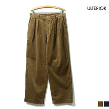 ULTERIOR SUPIMA CORDUROY TUCKED MILITARY PANTS ULPT03-19C05U画像