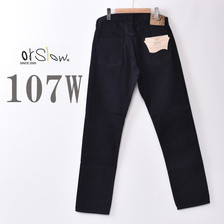 orslow 107W MEN'S IVY FIT JEANS BLACK DENIM 107-61画像