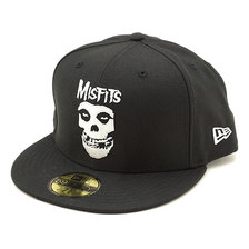 NEW ERA 59FIFTY MISFITS CAP BLACK 12110816画像