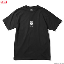 OBEY BASIC TEE "OBEY ICON FACES 30YEARS" (BLACK)画像