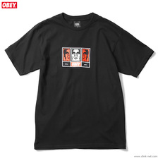 OBEY BASIC TEE "OBEY 3 FACES 30YEARS" (BLACK)画像