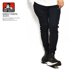 BEN DAVIS SWEAT PANTS -BLACK- C-9780062画像
