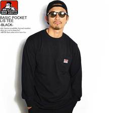 BEN DAVIS BASIC POCKET L/S TEE -BLACK- C-9780030画像