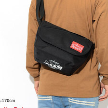 Manhattan Portage 19FW NYC Print Casual Small Messenger Bag Black/Red Limited MP1605JRNYC19FW画像