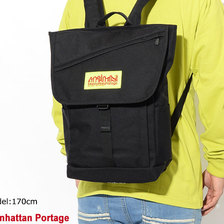 Manhattan Portage 19FW NYC Print Washington SQ JR Backpack Black/Yellow Limited MP1220JRFVLNYC19FW画像