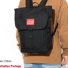Manhattan Portage 19FW NYC Print Washington SQ JR Backpack Black/Red Limited MP1220JRNYC19FW画像