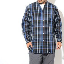 FRED PERRY Band Collar Oversized L/S Shirt JAPAN LIMITED F4533画像