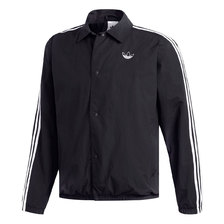 adidas TREFOIL COACH JACKET BLACK/WHITE ED5516画像