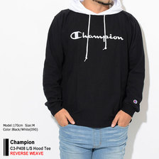 Champion C3-P408 L/S Hood Tee REVERSE WEAVE画像