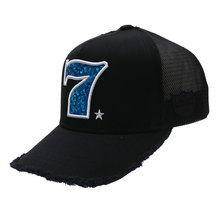 YOSHINORI KOTAKE DESIGN 7LOGO SPANGLES MESH CAP BLACK画像