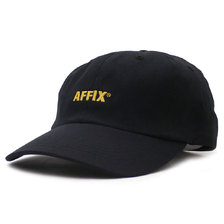 AFFIX EMBROIDERY TWILL FLEX CAP BLACK画像