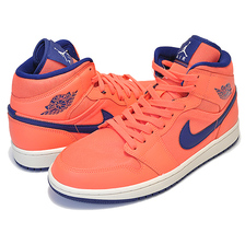 NIKE WMNS AIR JORDAN 1 MID turf orange/blue void CD7240-804画像