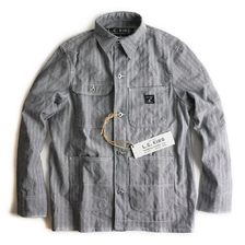 LC King Mfg LOT88LC カバーオール フィッシャーストライプ画像