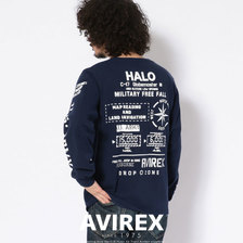 AVIREX US ARMY PRINT CREW NECK T-SHIRT 6193469画像
