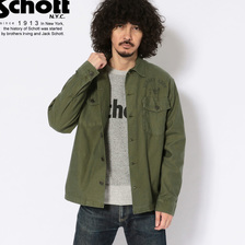 Schott FATIGUE SHIRT CAPTAIN SKULL 3195052画像