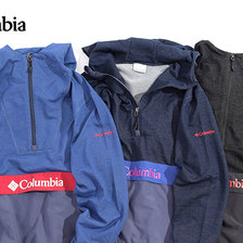 Columbia &times; Dr.Denim Honzawa Point To Point Half Zip Hoodie PM1577画像