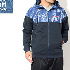 Columbia &times; Dr.Denim Honzawa Red Table Pines Patterned Hoodie JKT PM1571画像