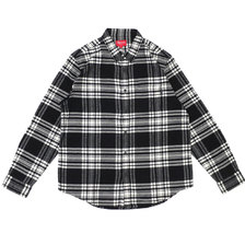 Supreme 19FW Tartan Flannel Shirt BLACK画像