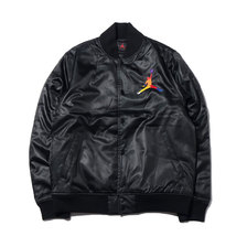 NIKE M J SPRT DNA HBR SATIN JKT BLACK/AMARILLO AV0112-010画像