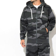 NIKE Club French Terry Camo Full Zip Hoodie BV2821画像