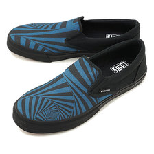 VISION STREET WEAR CANVAS SLIP-ON GATOR BLUE VSW-8151画像