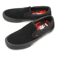 VANS &times; BAKER SLIP-ON PRO BLACK/BLACK/RED VN0A347VV0H画像