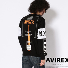AVIREX SWITCHING VARSITY CREW SWEAT 6193460画像