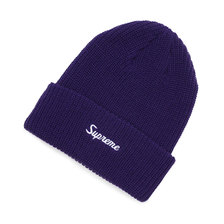 Supreme 19FW Loose Gauge Beanie PURPLE画像