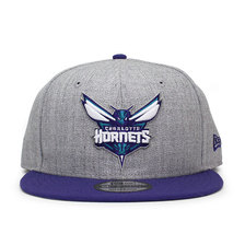 NEW ERA CHARLOTTE HORNETS SNAPBACK HEATHER GREY/PURPLE NRNE70353675画像