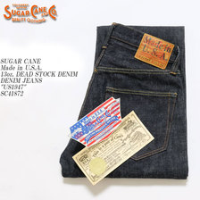 SUGAR CANE Made in U.S.A. 13oz. DEAD STOCK DENIM DENIM JEANS "US1947" SC41872画像