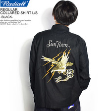 RADIALL FAR EAST REGULAR COLLARED SHIRT L/S -BLACK- RAD-19AW-SH001画像