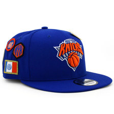 NEW ERA NEW YORK KNICKS 2018 NBA DRAFT 9FIFTY SNAPBACK BLUE NE11609143画像