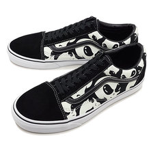 VANS OLD SKOOL ALIEN GHOSTS OLD SKOOL BLACK/TRUE WHITE VN0A4BV5TB1画像