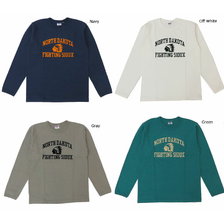 DUBBLE WORKS Lot 58001 8/- HEAVY FABRIC L/S T-SHIRTS NORTH DAKOTA画像