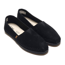 TOMS ALPARGATA LEATHER WRAP Black Pig Suede 10014394画像