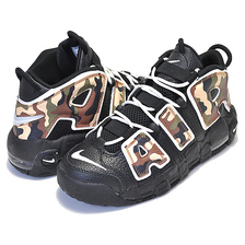 NIKE AIR MORE UPTEMPO QS(GS) black/sail-lt british tan CJ0930-001画像