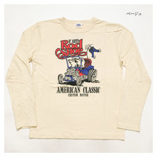 STUDIO D'ARTISAN PRINT LONG SLEEVE T-SHIRT "ROD SHOP" 9980B画像