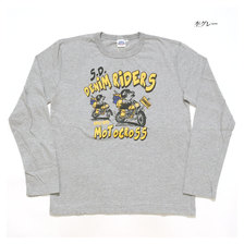 STUDIO D'ARTISAN PRINT LONG SLEEVE T-SHIRT "DENIM RIDERS" 9980A画像