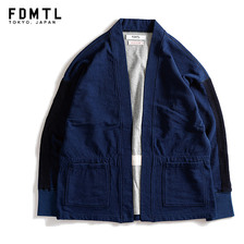 FDMTL SIDE TAPE INDIGO HAORI CARDIGAN FA20-CS10画像
