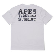 A BATHING APE 19AW CITY CAMO COLLEGE ATS TEE WHITExBLACK 1F80110028画像