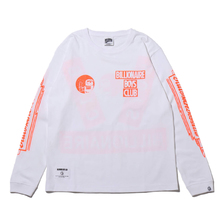 Billionaire Boys Club BOX L/S T-SHIRT WHITE/ORANGE BBCJP193T006画像