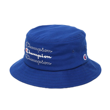 Champion × ATMOS LAB BUCKET HAT BLUE 387-0099画像