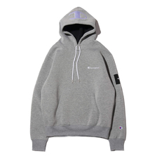 Champion &times; ATMOS LAB WRAP AIR PULLOVER HOODED SWEATSHIRT OXFORDGREY C8-Q110-070画像