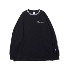 Champion LONG SLEEVE T-SHIRT BLACK C3-P404-090画像