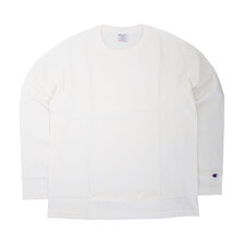 Champion MADE IN USA T1011 RAGLAN LONG SLEEVE T-SHIRT WHITE C5-Q401画像